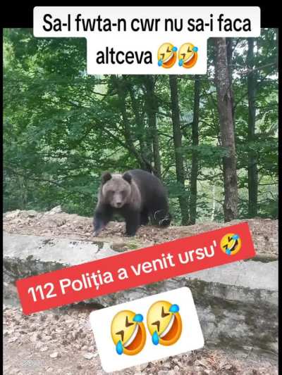 Politia la urs