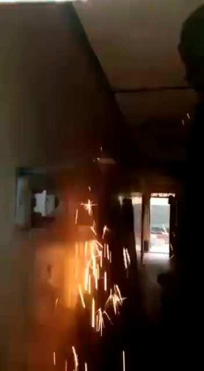 No body was harmed in the video.. but I heard that OSHA gave this man his Darwin Employee of the month award