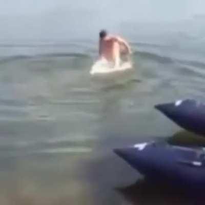 He didn't evan have to try!