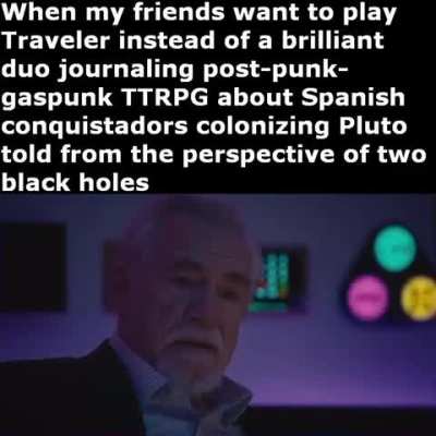 You draw from a deck of cards to determine what cosmological sins you are sublimating, and then you spend action points to resupply gunpowder. C'mon guys, give it a chance!