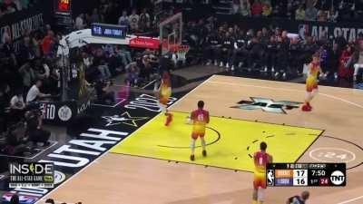 [Highlight] Lebron James throws it up off the backboard for himself to jam it in!