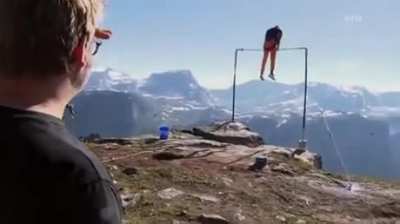 Off the cliff you go