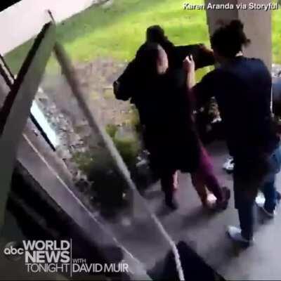 Woman saves her choking neighbour after a piece of steak became stuck in his throat