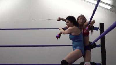 These two beauties are all-time great jobbers, both love hanging with their arms back on the ropes and having their tight bodies be the star punching bags