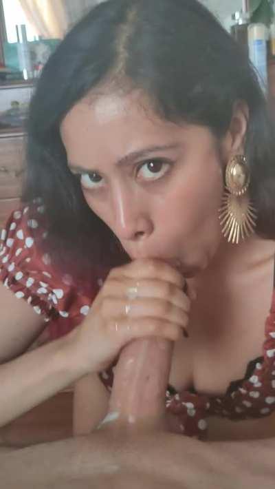 Blowjob Cum Cum In Mouth Indian Wife