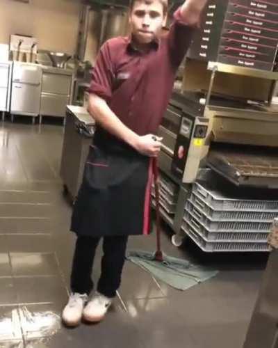 To dance on a wet floor