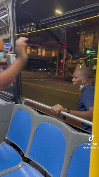 Man aborts MTA bus though window, sigh(just another day in NYC)
