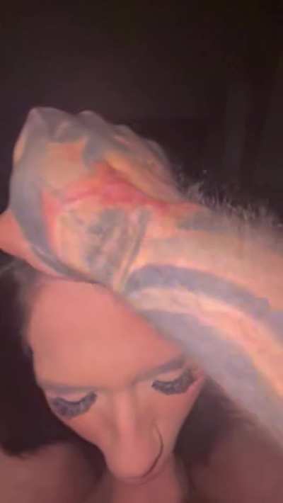 18 year old latina makes huge white cock disappear with a little help