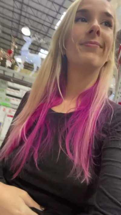 Shopping for Christmas decorations :)