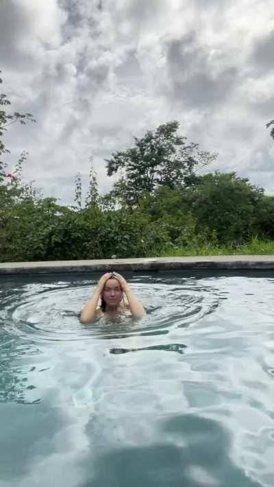 Stripping and Playing a little bit too much by the Pool