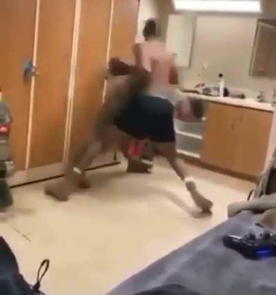 Good lord in heaven I lost count in how many times this brotha went out cold.