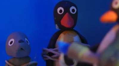 Pingu did not like his first encounter with extra terrestrial life.