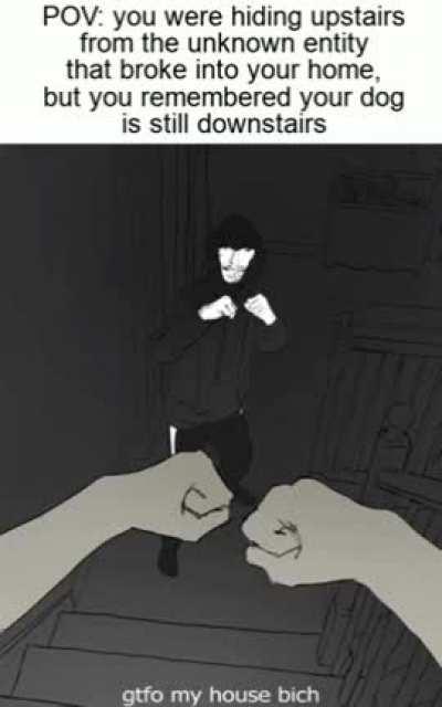 About to intrude this motherfuckers skull