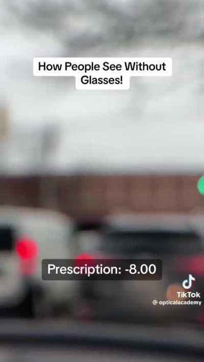 How people see without glasses!