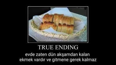 All ekmek alma endings (by u/Xx-KIWI-xX)