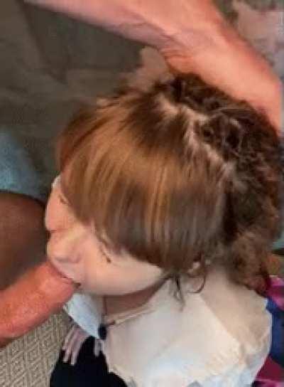 that nice little head rush after throating your cock