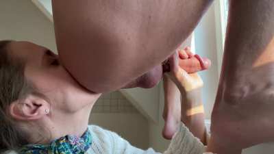 The Only Way She Keeps Him Happy Is by Licking His Ass First Thing in The Morning 🔥