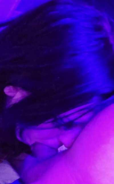 He cums in my throat then keeps pumping until I can't take anymore