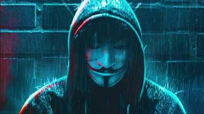 Anonymous Glitch 4K Hacker Mask