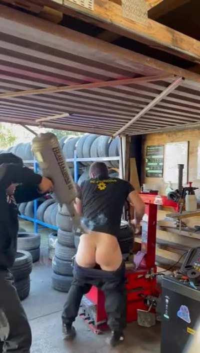 Blowing Down Pants Instead of Blowing Up Tire