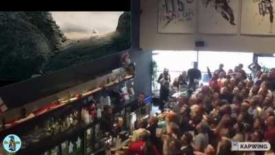 Gandalf arrives at Helm's Deep celebration!