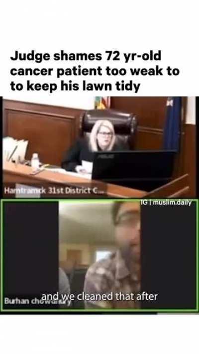 Judge Shames 72-Year-Old Cancer Patient For Not Maintaining Lawn