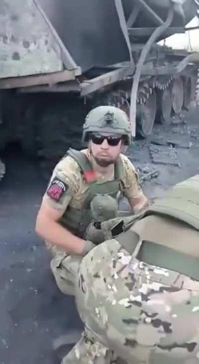 RU POV: Russian field medics evacuation of a lone survivor from a 