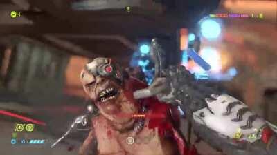 Has anyone else seen this glory kill? I've never seen this in my 3 other playthroughs, nor have I seen it watching anyone else.