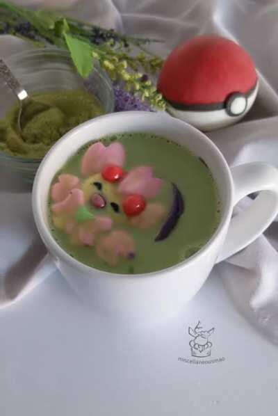 I made a blossoming Cherrim marshmallow to celebrate the start of spring and hopefully sunnier days ahead 🌸