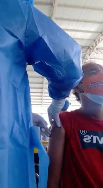 When you finally think you're getting vaccinated for COVID-19 (look closely)