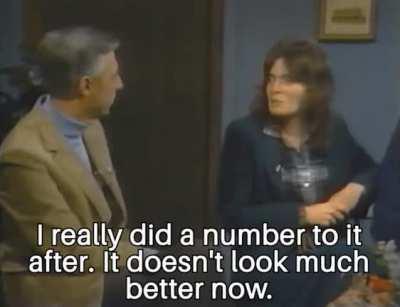 This mom's face when Mr. Rogers drops some perspective on her.