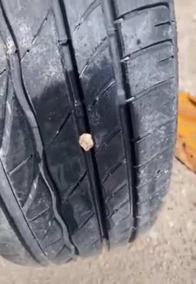 Get rocks out of your tires