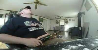 Being an idiot with a gun