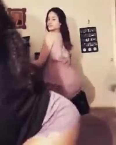 Caught shaking ass
