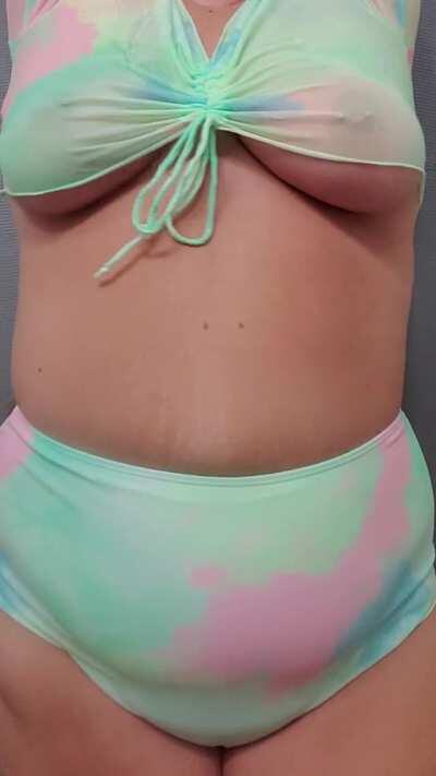 I just love the way this mesh top feels against my hard pierced nipples🥰