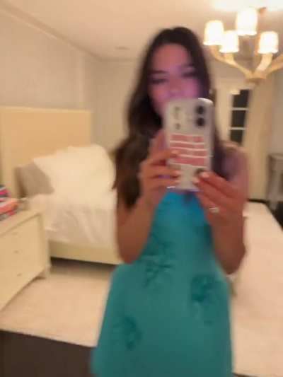 Miranda in blue outfit - IG October 2025