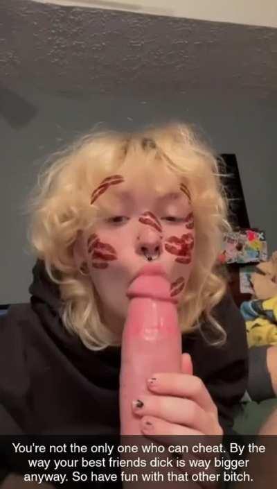 You tried telling her the texts were photoshop but it was too late.