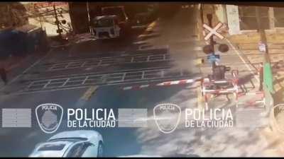 Passing a train crossing?