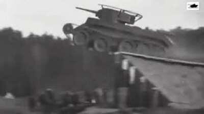 For the people sorting by new. Here is a tank jump.