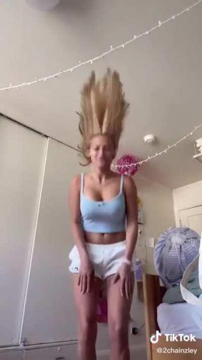 She hates bras and I love it