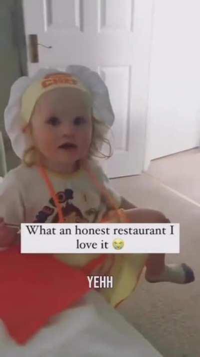 kid's restaurant be like