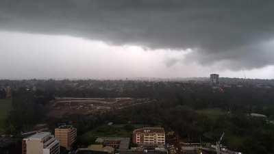 Tornado forming over western Sydney
