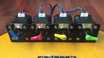 Nintendo Wii - Mii channel Theme played on Arduino stepper motors