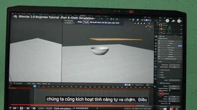 Em chọn chất liệu vải trong blender xong nó tự biến mất luôn thì phải làm sao giờ? 