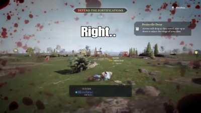 Shoot myself to death by ballista (that was new)