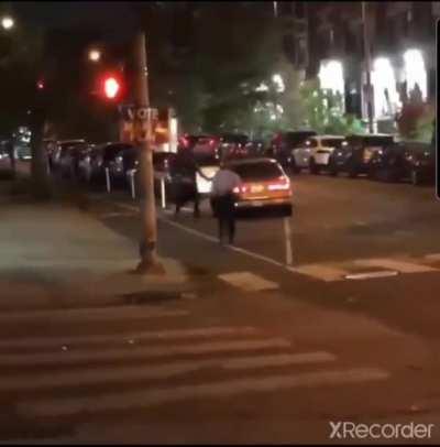 A nice stroll around a car