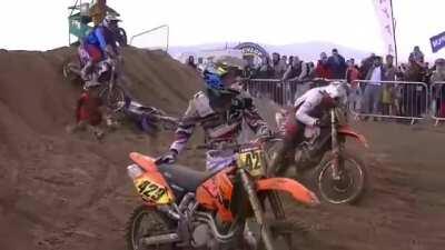 Man Gets Knocked Out After Bike Falls On Top Of Him