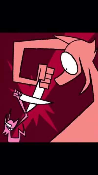 Knife fight animation from View monster vinyl