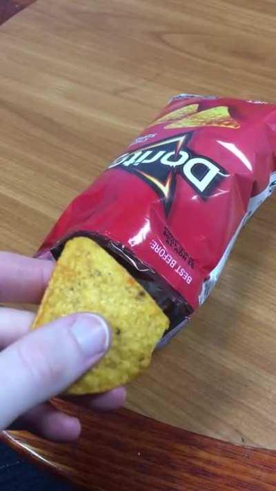 These freshly opened Doritos