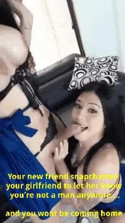 You serve your new friend now